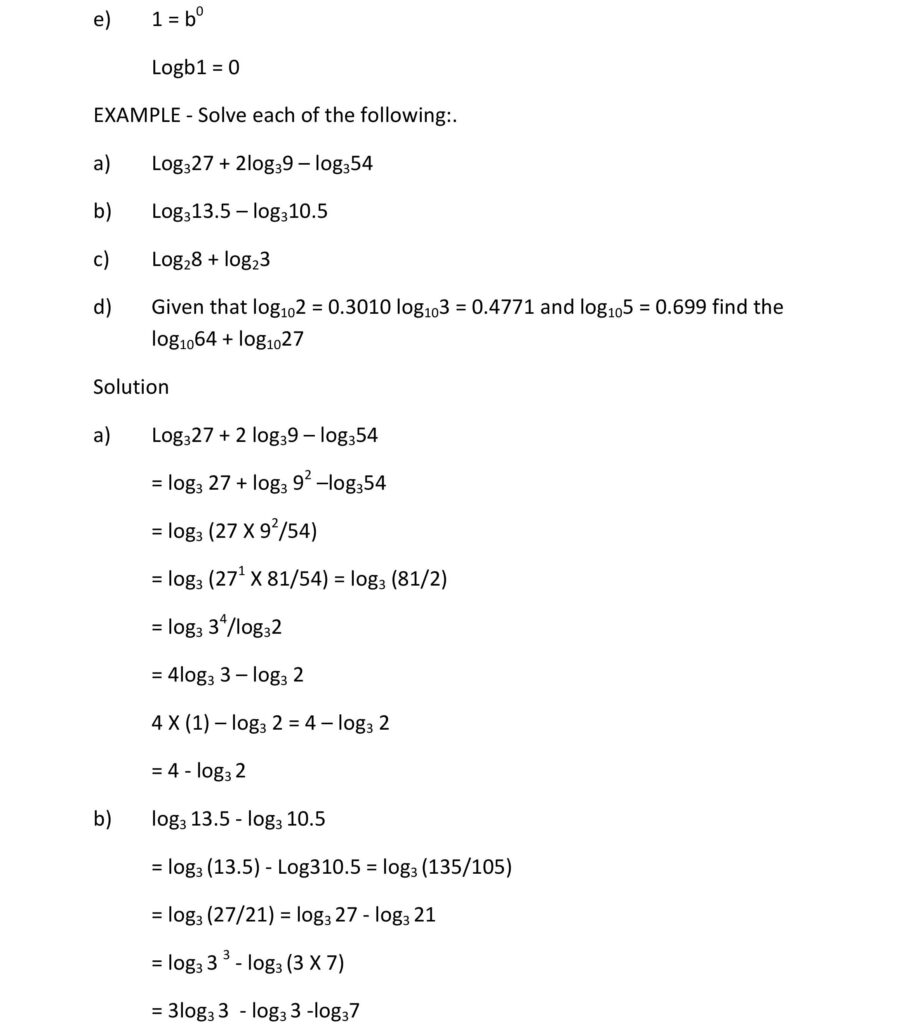 LOGARITHM SOLVING PROBLEMS BASED ON LAWS OF LOGARITHM 3