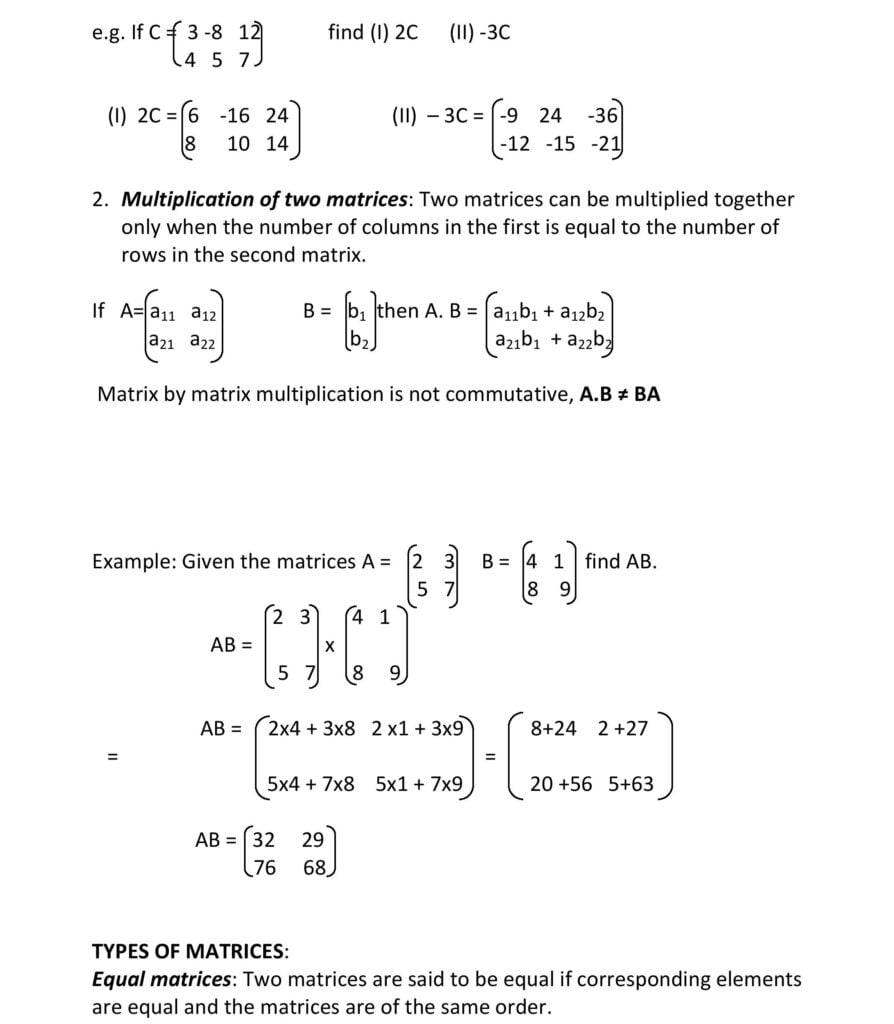 Matrices and determinants 3